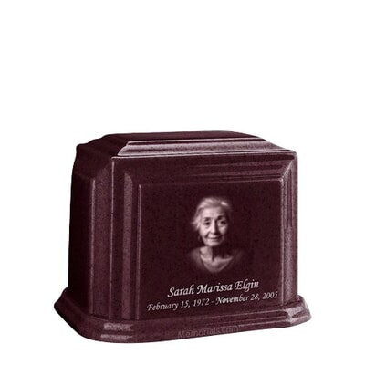 Millennium Burgundy Keepsake Marble Urn