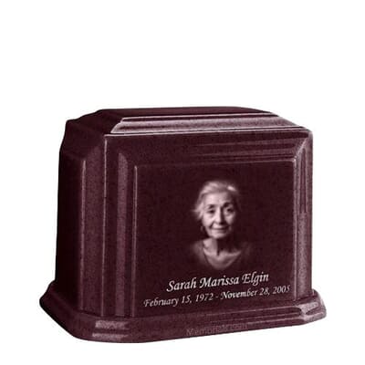 Millennium Burgundy Medium Marble Urn
