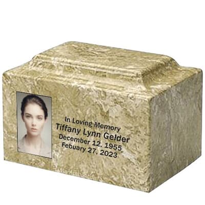 Mineral Marble Photo Urn