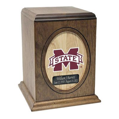 Mississippi State University Bulldogs Wooden Urn