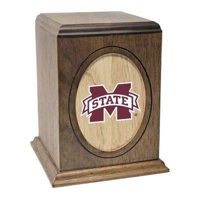 Mississippi State University Bulldogs Wooden Urn