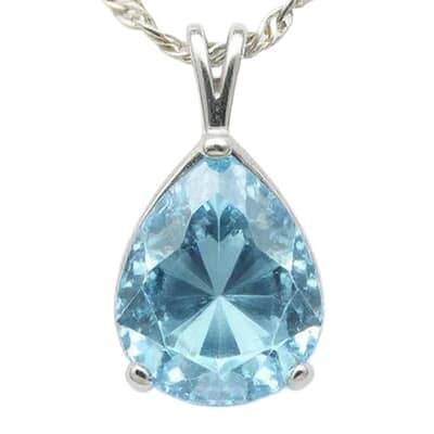 Moments in Time Caribbean Cremation Crystal Necklace