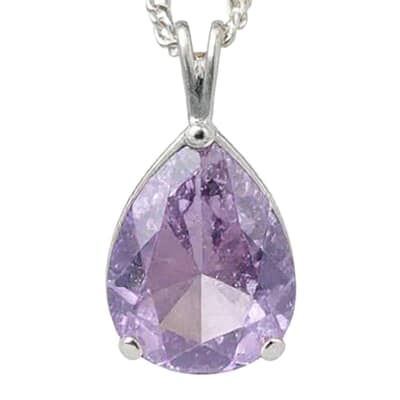Moments in Time Lilac Cremation Crystal Necklace