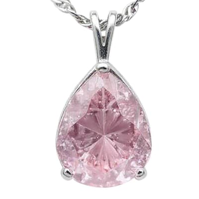 Moments in Time Pink Cremation Crystal Necklace