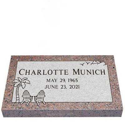 Moments Together Granite Grave Marker 28 x 16