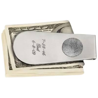 Money Clip Print Sterling Silver Keepsake
