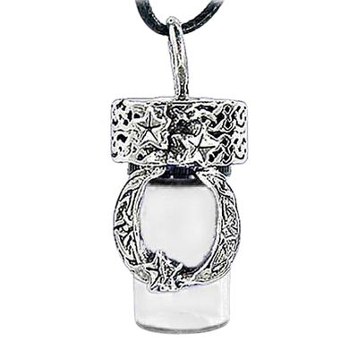 Moon Cremation Urn Necklace