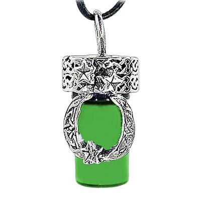 Moon Green Cremation Urn Necklace