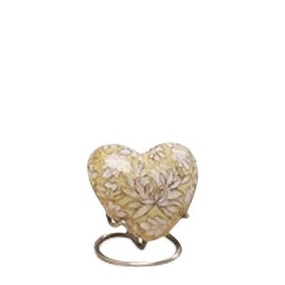 Morning Mist Heart Cloisonne Urn