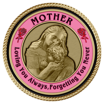 Mother Holding Child Medium Medallion