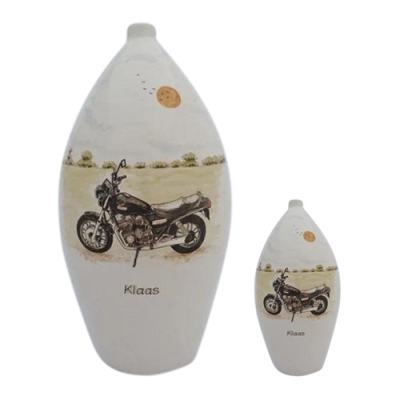 Motorcycle Ceramic Cremation Urns