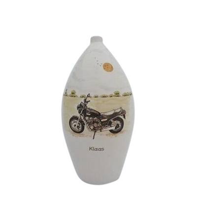 Motorcycle Medium Ceramic Cremation Urn