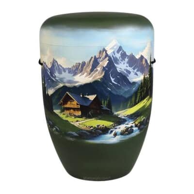 Mountain Cottage Biodegradable Cremation Urn
