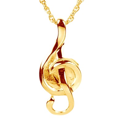 Musical Note Urn Necklace IV