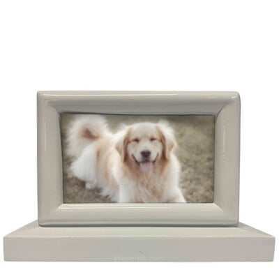 My Best Friend White Picture Urn