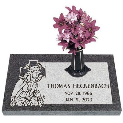 My Savior Granite Grave Marker 24 x 14