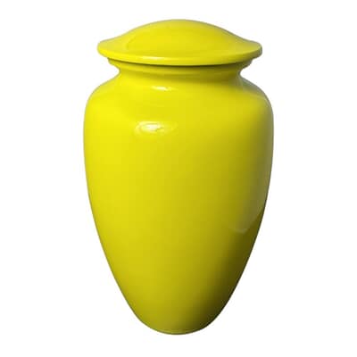 My Sunshine Yellow Cremation Urn
