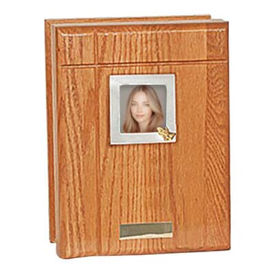 Natural Oak Book Cremation Urn