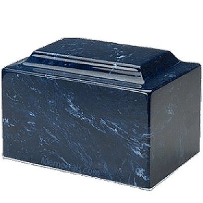 Navy Marble Cremation Urns