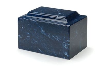 Navy Marble Individual Urn