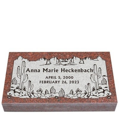 New Mexico Granite Grave Marker 20 x 10