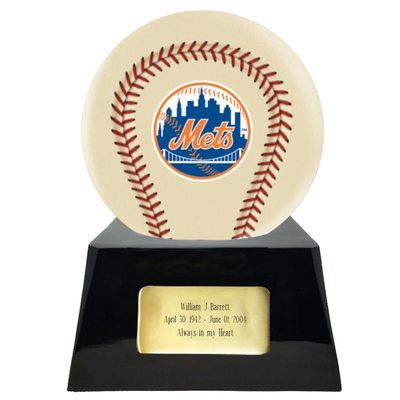 New York Mets Baseball Cremation Urn