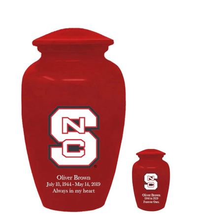 North Carolina State Wolfpack Red Cremation Urns