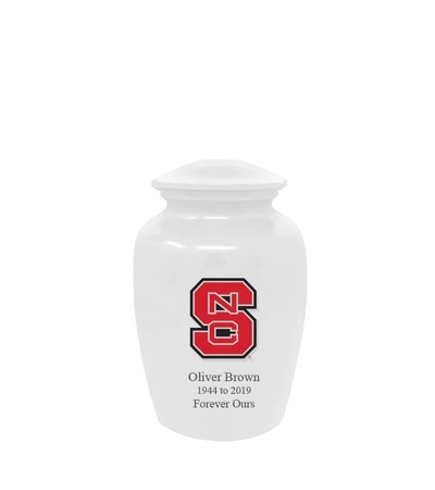 North Carolina State Wolfpack White Keepsake Urn