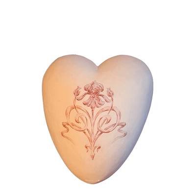 Nouveau Ceramic Keepsake Heart Urn