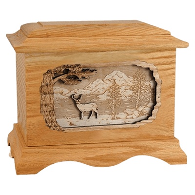 Deer Oak Cremation Urn