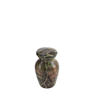 Oak Camo Keepsake Metal Urn