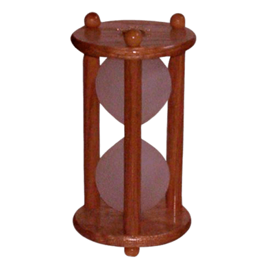Hourglass Oak Keepsake Urn