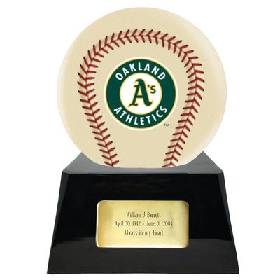 Oakland Athletics Baseball Cremation Urn