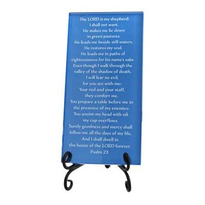 Ocean Psalm 23 Glass Plaque