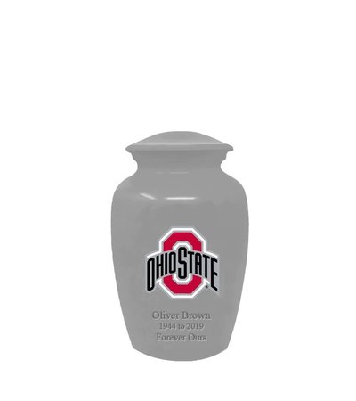 Ohio State University Buckeyes Grey Keepsake Urn