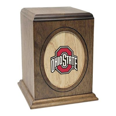 Ohio State University Buckeyes Wooden Urn