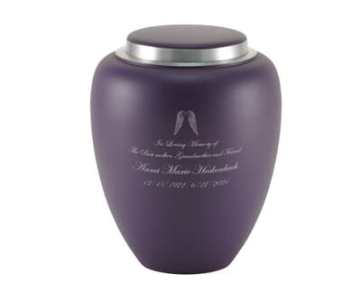 On Angel Wings Cremation Urn