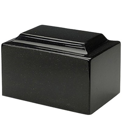 Orca Black Granite Oversized Urn