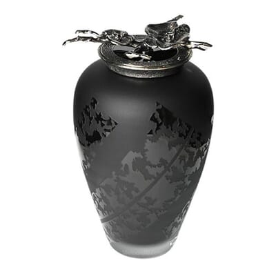Orchid Glass Cremation Urn