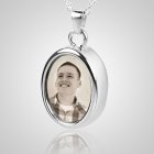 Oval Picture Cremation Pendant