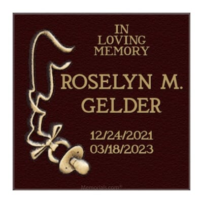 Pacifier Bronze Plaque