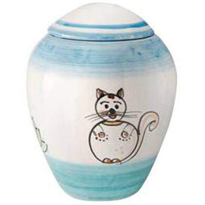 Paffuto Large Ceramic Cat Urn