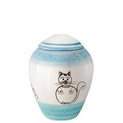 Paffuto Small Ceramic Cat Urn