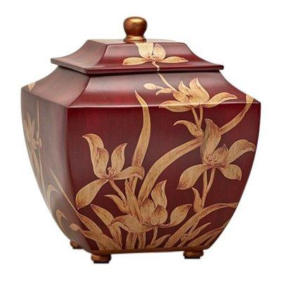 Pagoda Burgundy Cremation Urn