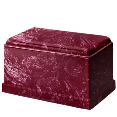 Passion Red Marble Cultured Urn