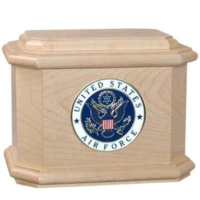 Patriot Air Force Maple Wood Urn