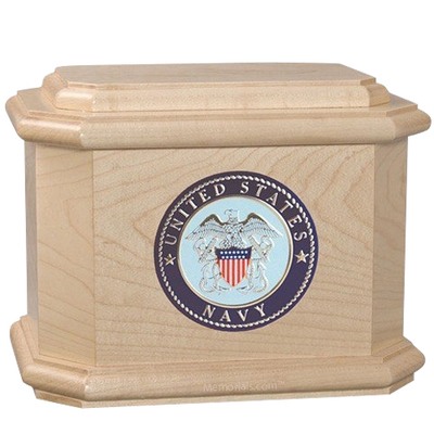 Patriot Navy Maple Wood Urn