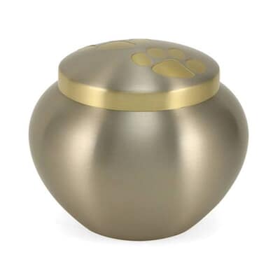 Paw Print Bronze Large Pet Urn