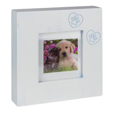 Paw Print Large Photo Frame Cremation Urn
