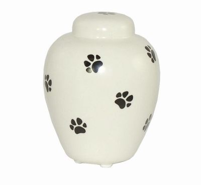 Paw Prints Ceramic Cremation Urn II